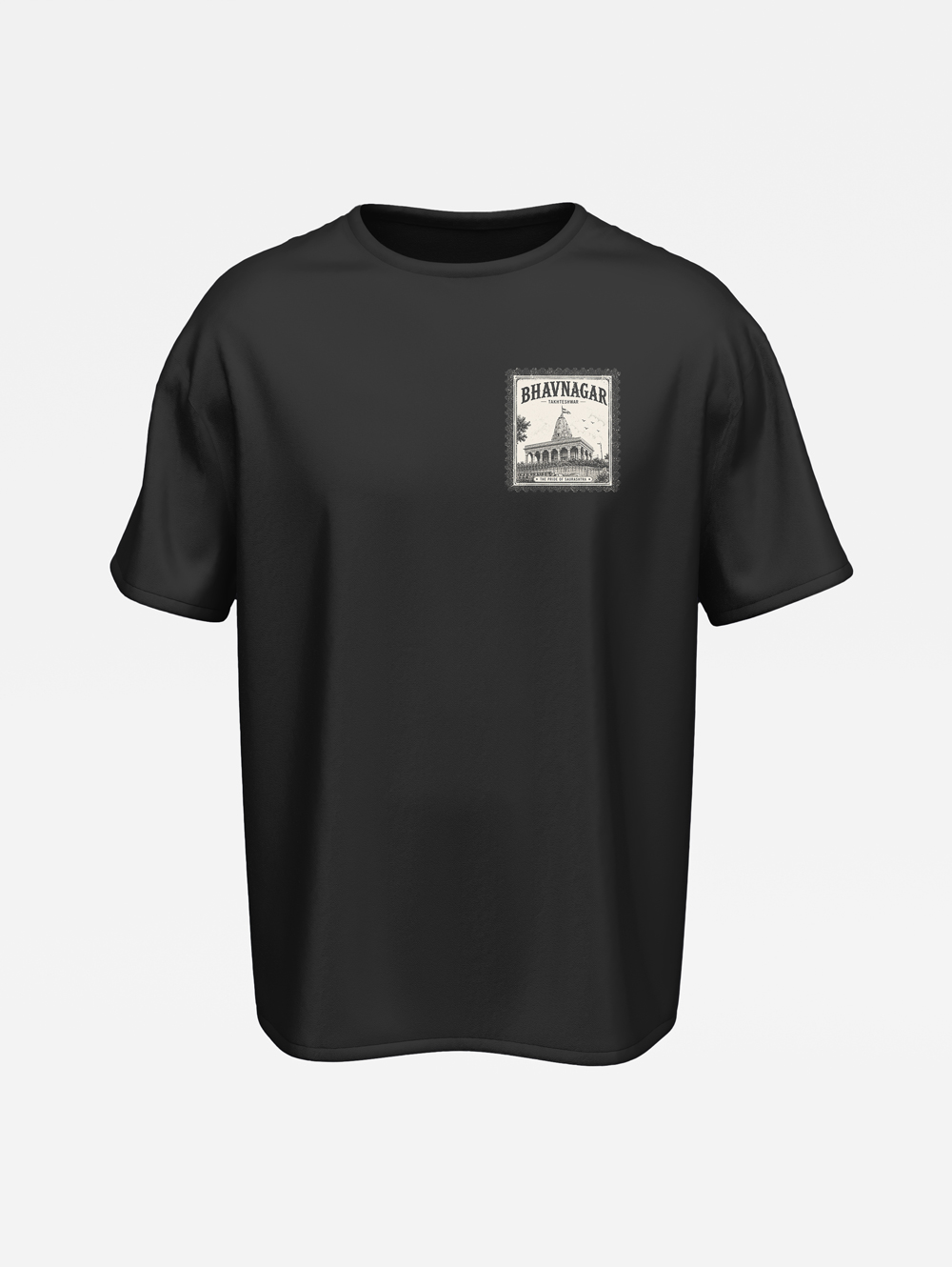 Vintage Stamps of Bhavnagar T-Shirt (Takhteshwar Edition)