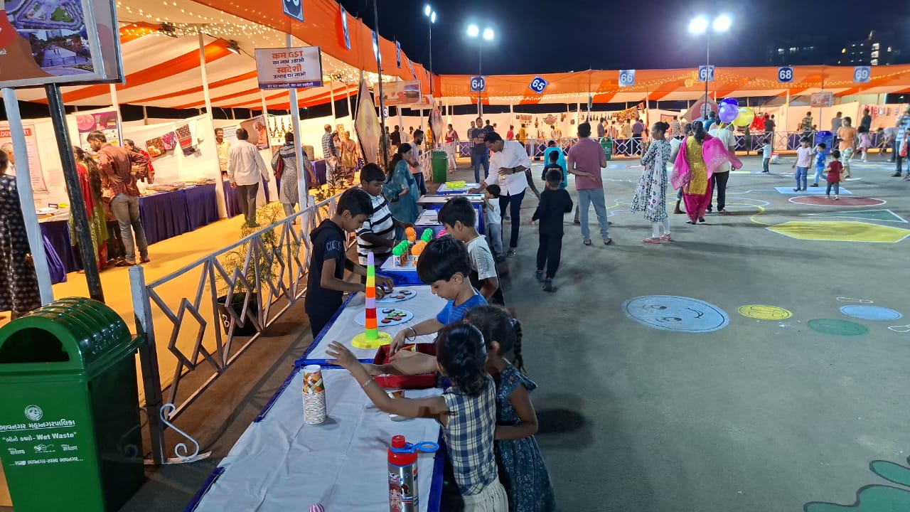 Kids activity zone at Swadeshi Mela Jawahar Maidan